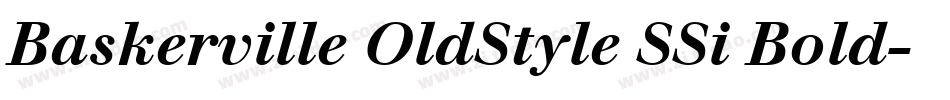 Baskerville OldStyle SSi Bold字体转换